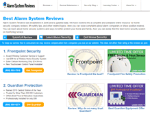Tablet Screenshot of alarmsystemreviews.com